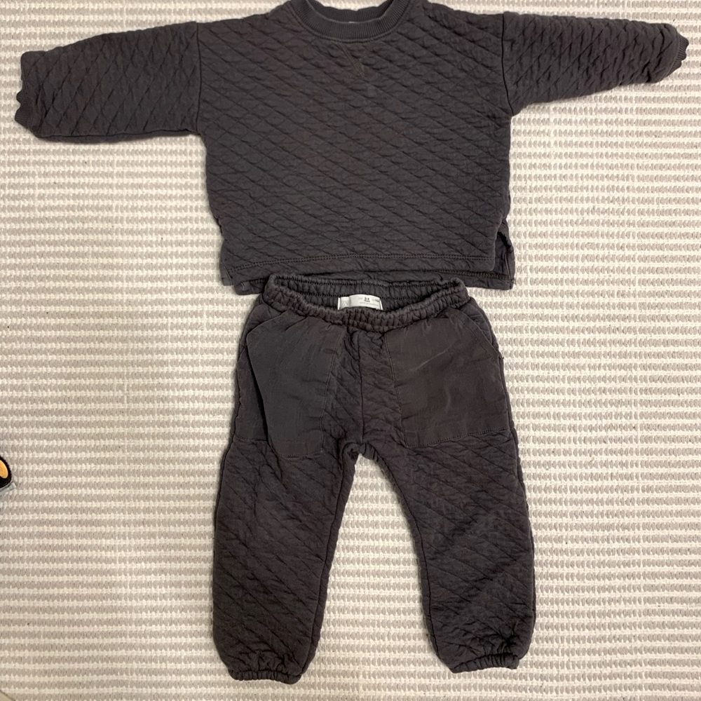 Zara Toddler Quilter Jogger Set